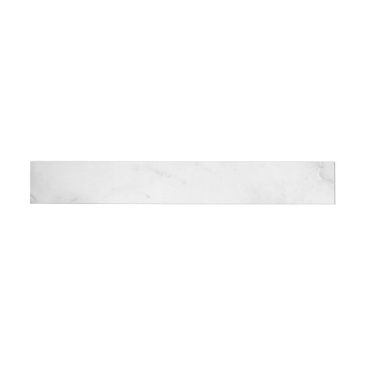 Bande Pour Adresse De Retour Marbre Blanc  (Individuel)
