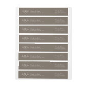 Bande Pour Adresse De Retour Mariage Blisser Branches (Feuille)