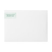 Bande Pour Adresse De Retour Mariage de feuillage floral de Cactus moderne (Devant)