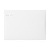 Bande Pour Adresse De Retour Mariage de l'aquarelle de printemps (Devant)