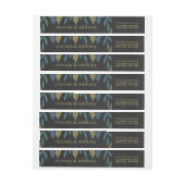 Bande Pour Adresse De Retour Mariage feuille de tableau noir (Feuille)