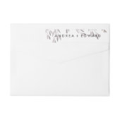 Bande Pour Adresse De Retour Mariage Fleur sauvage (Dos)