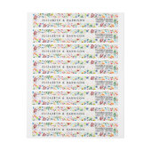 Bande Pour Adresse De Retour Mariage floral chic boho moderne (Feuille)