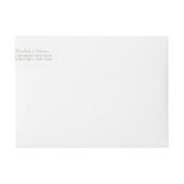 Bande Pour Adresse De Retour Mariage Kraft Campêtre Rustique (Devant)