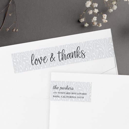 Bande Pour Adresse De Retour Mariage Merci Adresse de retour