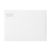 Bande Pour Adresse De Retour Mariage pourpre riche d'aquarelle (Devant)