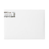 Bande Pour Adresse De Retour Mariage rustique de Birch Tree (Devant)