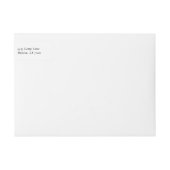 BANDE POUR ADRESSE DE RETOUR MARIAGE TULIP NOIR MOD (Devant)