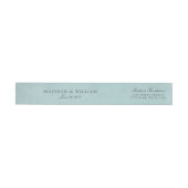 Bande Pour Adresse De Retour Mariage Turquoise Debonair (Individuel)