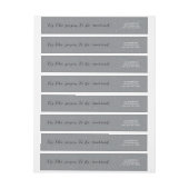 Bande Pour Adresse De Retour Merrily Marié Couple Holiday (Feuille)