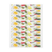 Bande Pour Adresse De Retour Mixed Fruits 5 (Feuille)
