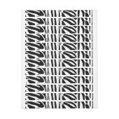 Bande Pour Adresse De Retour Modèle Zèbre (Feuille)