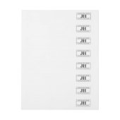 Bande Pour Adresse De Retour Moderne Gras Professionnel | Blanc et noir (Feuille)