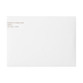 Bande Pour Adresse De Retour Monogramme Brown et blanc Mariage de points Polka (Devant)