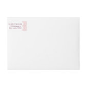 Bande Pour Adresse De Retour Monographie de mariage de dentelle fleurie rustiqu (Devant)