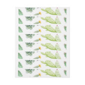 Bande Pour Adresse De Retour Motif Cactus (Feuille)