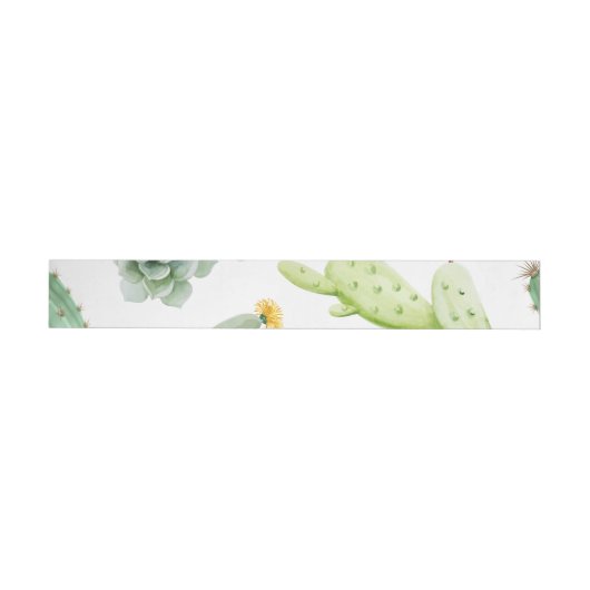 Bande Pour Adresse De Retour Motif Cactus (Individuel)