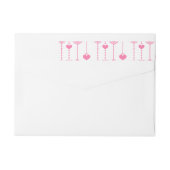 Bande Pour Adresse De Retour Motif de coeur 26 (Dos)