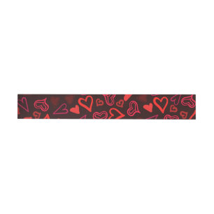 Bande Pour Adresse De Retour Motif de coeur 29
