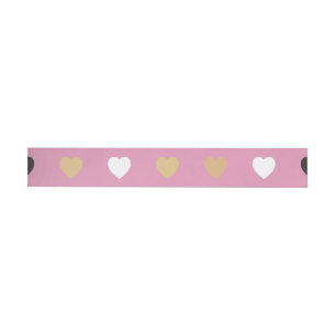 Bande Pour Adresse De Retour Motif de coeur 32