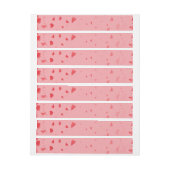 Bande Pour Adresse De Retour Motif de coeur 34 (Feuille)