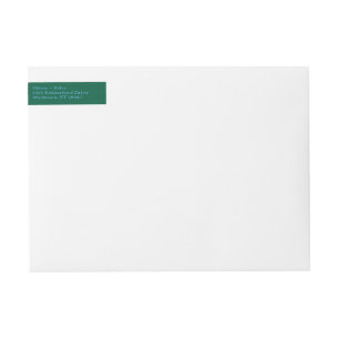Bande Pour Adresse De Retour Motif de fleurs Super bleu