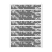Bande Pour Adresse De Retour Motif d'hiver 4 (Feuille)