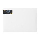 Bande Pour Adresse De Retour Motif feuille 17 (Devant)