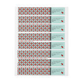 Bande Pour Adresse De Retour Motif Ladybug (Feuille)