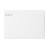 Bande Pour Adresse De Retour Motif Maroon Damask Graduation (Devant)