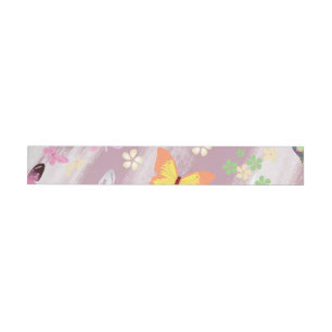 Bande Pour Adresse De Retour Motif papillon 7