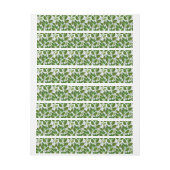Bande Pour Adresse De Retour Motif sans couture avec Feuilles de thé vert (Feuille)