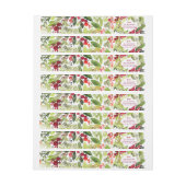 Bande Pour Adresse De Retour Noël botanique (Feuille)