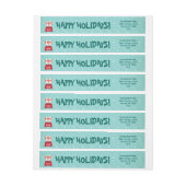 Bande Pour Adresse De Retour Noël des bois (Feuille)