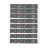 Bande Pour Adresse De Retour Noël naturel vacances à Slate (Feuille)