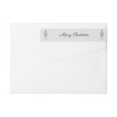 Bande Pour Adresse De Retour Nutcracker aquarelle Joyeux Noël (Dos)