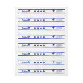 Bande Pour Adresse De Retour Obtention du diplôme 2018, mortier, monogramme de (Feuille)