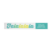 Bande Pour Adresse De Retour Ombre Green Falalalala Bold Script moderne (Individuel)