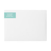 Bande Pour Adresse De Retour Ombre Mint Falalalala Bold Script moderne (Devant)