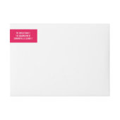 Bande Pour Adresse De Retour Ombre Pink Falalalala Bold Script moderne (Devant)