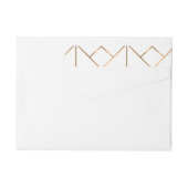 Bande Pour Adresse De Retour Ornements de luxe 4 (Dos)