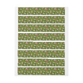 Bande Pour Adresse De Retour Panda's Pattern 2 (Feuille)