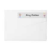 Bande Pour Adresse De Retour Pastel Nutcracker Joyeux Noël (Dos)