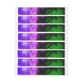 Bande Pour Adresse De Retour peinture Abstraite à l'aquarelle 2 (Feuille)