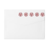 Bande Pour Adresse De Retour Pentagram Red Devil (Dos)