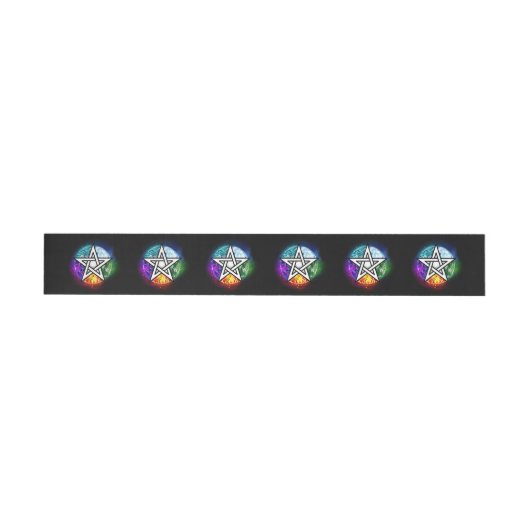 Bande Pour Adresse De Retour pentagramme du Wiccan (Individuel)