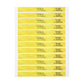 Bande Pour Adresse De Retour Personnalisable (Feuille)