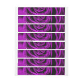 Bande Pour Adresse De Retour Pétales roses 2 (Feuille)