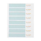 Bande Pour Adresse De Retour Petits modèles verts à la menthe (Feuille)