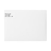 Bande Pour Adresse De Retour Photo du Mariage Rose violet (Devant)